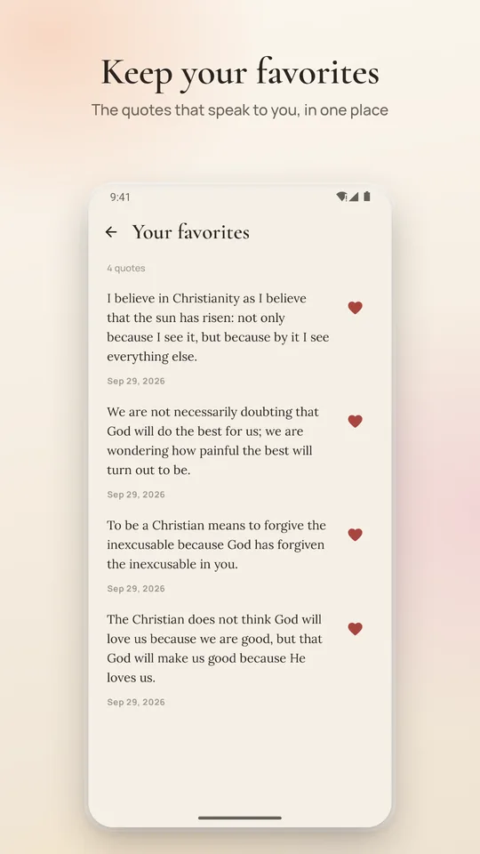 Keep your favorites: the quotes you kept, in one place