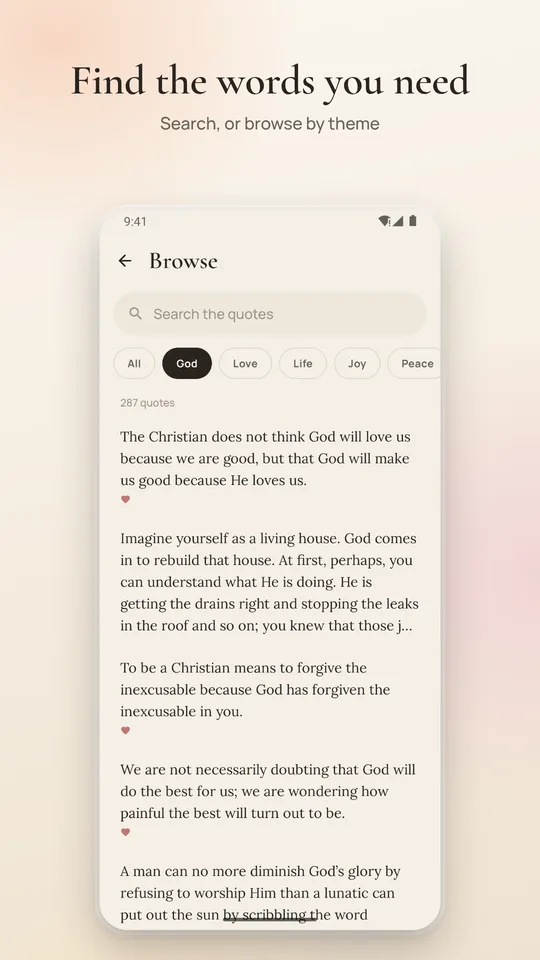 Find the words you need: search, or browse by theme